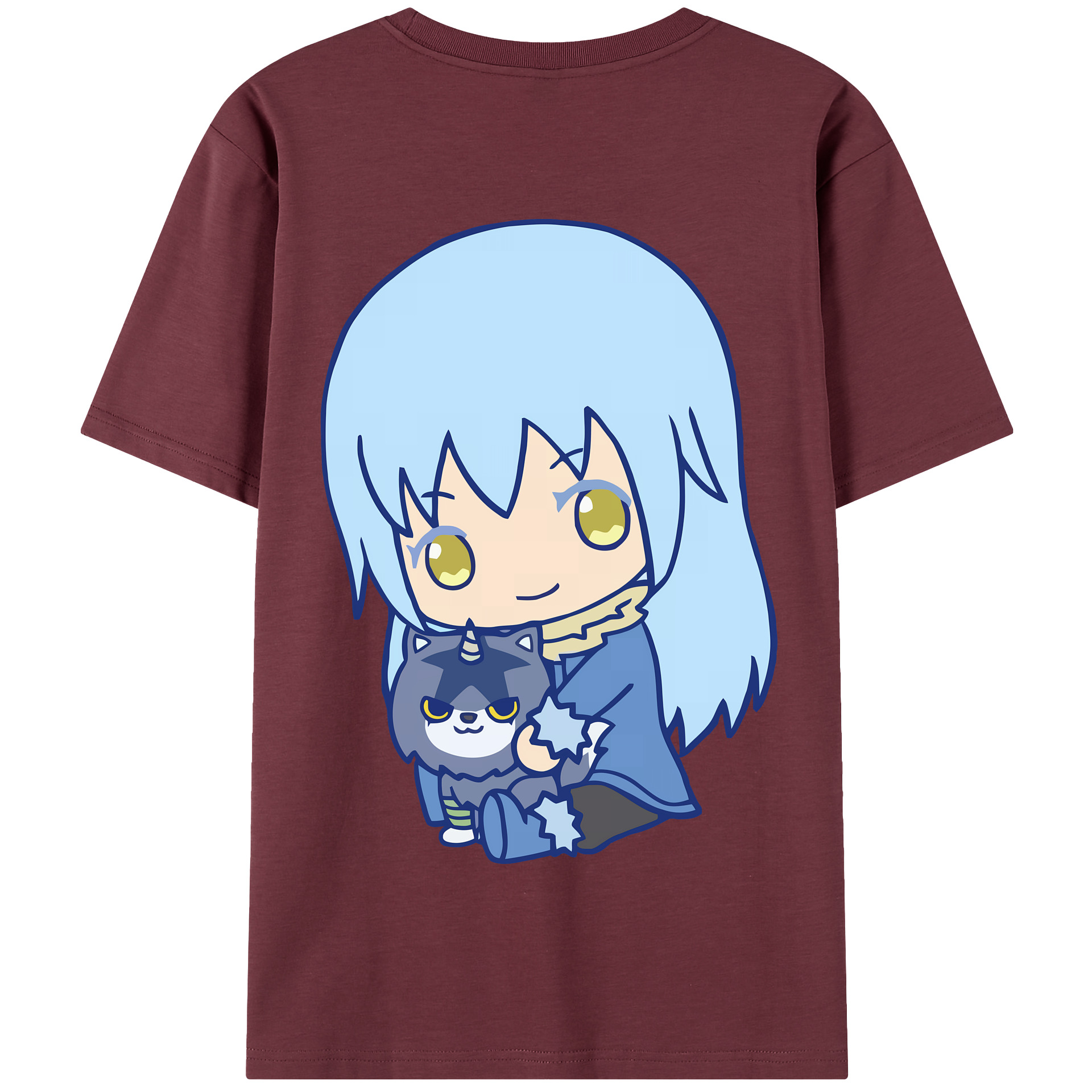 （画像用） 転スラ Regarding Reincarnated to Slime 綿100％半袖Tシャツ（背面プリント）